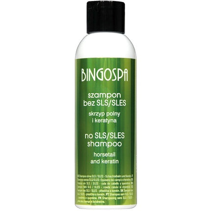 Șampon Bingo Spa, Formula cu Căpșuță și Keratină, Fără SLS/SLES, Culoare Verde, 100ml