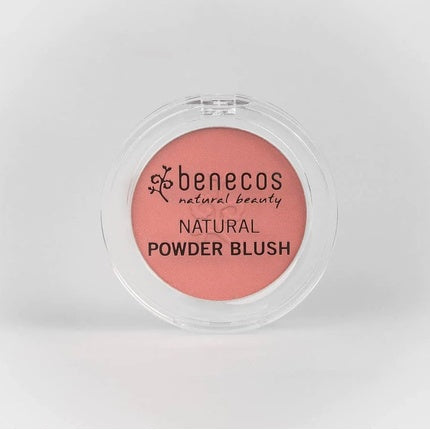 Pudră blush Benecos cu ulei organic de ricin Mallow Rose