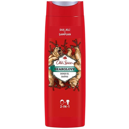 Gel de duș și șampon bărbați, Old Spice Bearglove, 400 ml