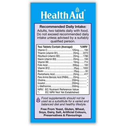 Supliment, HealthAid, Lipotropics 60 tablete, vegan