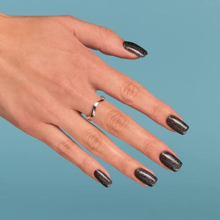 Semilac Starlight Night 096, Gel Polish, Negru cu strălucire, 7ml