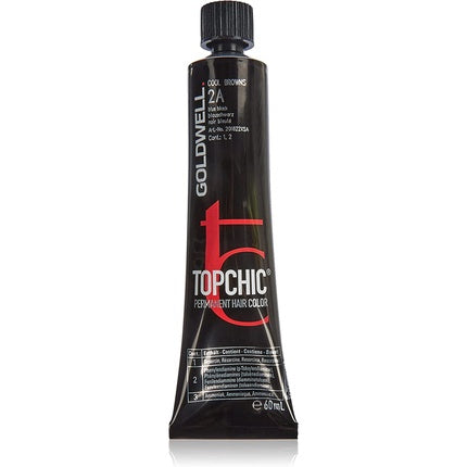 Vopsea de Par, Goldwell, Topchic, Albastru Negru 2A, 60ml