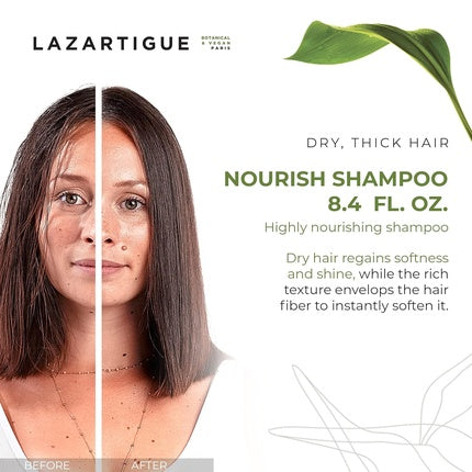 Șampon Nourish, Lazartigue, cu unt de shea și babassu, hidratare intensă