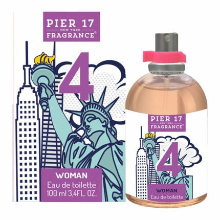 Eau de Toilette Pier 17 New York pentru femei, 100ml - Pachet de 4