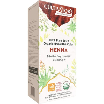 Vopsea Păr, Cultivator's, Henna, 100% organic, fair trade
