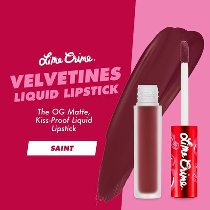 Ruj lichid mat, Lime Crime, Velvetines, roșu, 2.6ml