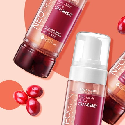 Spumă de curățare, Neogen, Real Fresh Foam Cranberry, roz