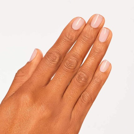 Vernis de unghii OPI Baby Take a Vow, culoare roz pal, capac negru