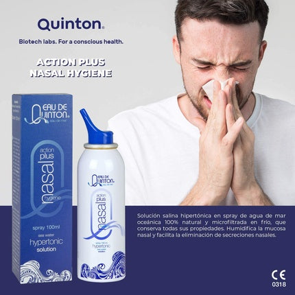Spray igienă nazală Quinton Sea Action Plus, 100ml, hiperton