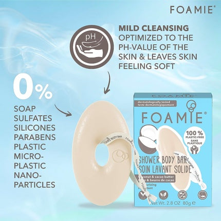Săpun solid, Foamie, Coconut & Cacao Butter, 80g