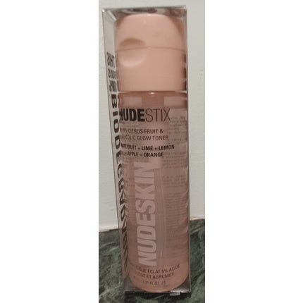 Toner Glow, Nudestix, Nudeskin 5% Citrus Fruit and Glycolic Glow Toner, 3oz, ambalaj carton roz