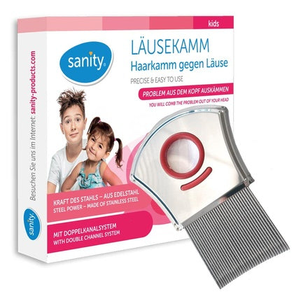 Lice Comb Hair Comb Against Lice, Sanity, model 50234177, metal, culoare argintie