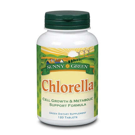Comprimat Solaray Chlorella 1500 mg, Sunny Green, 120 comprimate