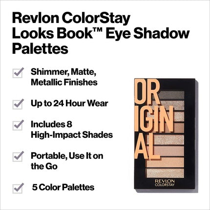 Paletă de farduri Revlon ColorStay Looks Book Ultra Thin 3.4g