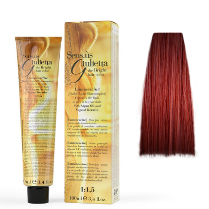 Vopsea de păr Sensus Giulietta Dark Blonde Intense Red, 100 ml