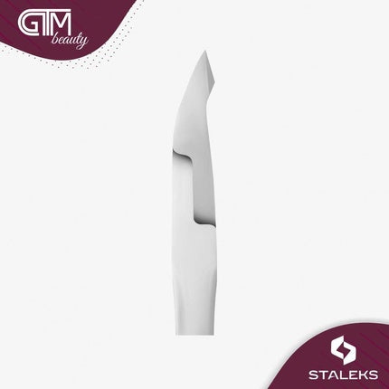 Clește cuticule, Staleks Pro, Expert 100, inox, gri