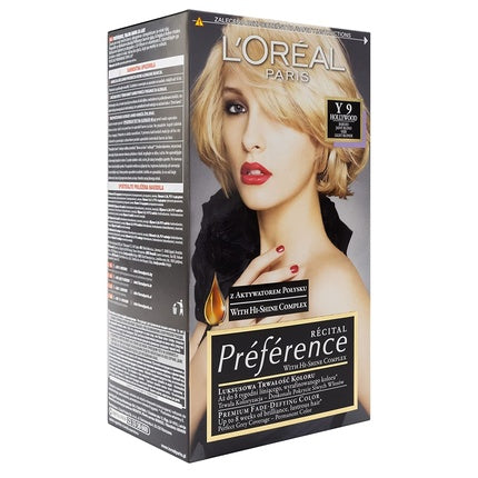 Vopsea de păr L'Oreal Paris Recital Preference Y9 Blond