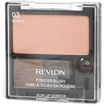 Fard de obrajii pudră Revlon cu oglindă pop-up, culoare 03 Blushed