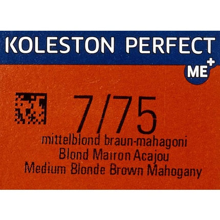 Cremă permanentă colorantă, Wella, Koleston Perfect ME+, blond mediu mahon