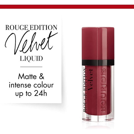 Ruj lichid, Bourjois, Rouge Edition Velvet, 24 Dark Cherie, 7.7ml