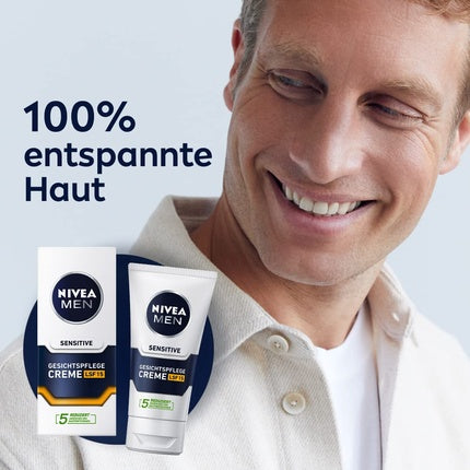 Crema facială hidratantă pentru bărbați, Nivea, cu mușețel, 75ml