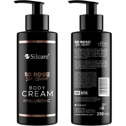 Cremă de corp, Silcare, So Rose! So Gold!, 250ml, negru