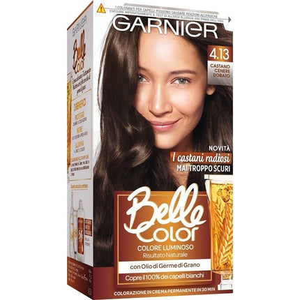 Vopsea de păr Garnier Belle Color 4.13 Castaniu Cenușiu Aurit