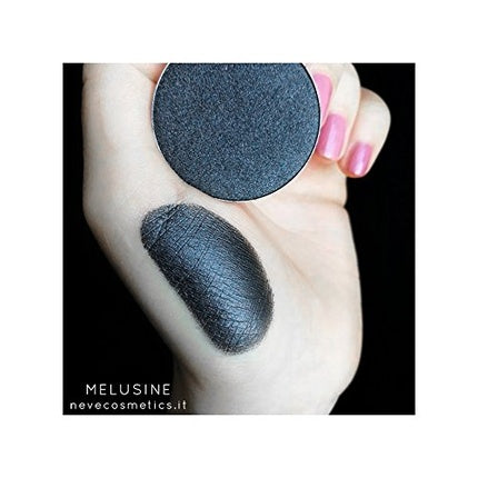 Fard de ochi Waffle Melusine, Neve Cosmetics, culoare negru, textură sclipitoare