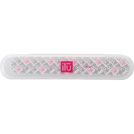 T4B ILU Medium Pocket Nail File with Case Straight High Quality 240/240 Grit