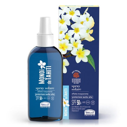 Spray Solar, Helan, Monoï de Tahiti SPF 50+, Transparent, 150ml