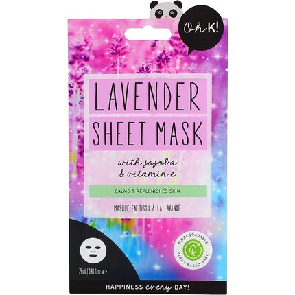Mască facială Oh K! Lavender, 33g, pentru piele sensibilă