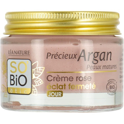 Crema de zi So'bio Etic Precieux Argan, bio cu ulei argan și camelia, iluminant