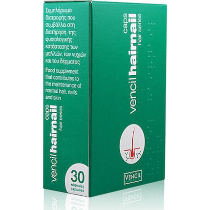 Vencil Hairnails, Supliment Dietetic pentru Păr, Piele și Unghii, 30 Capsule