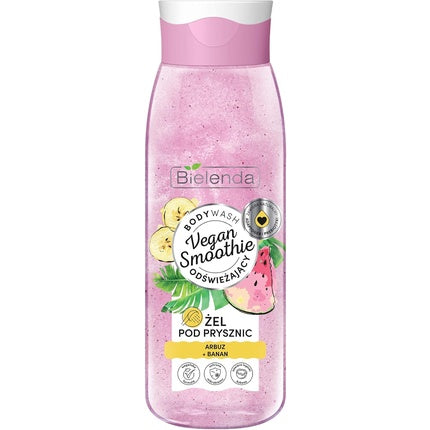Gel de duș Bielenda Vegan Smoothie, Culoare roz, Ambalaj transparent