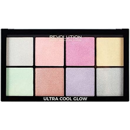 Paletă Iluminatoare, Makeup Revolution, Ultra Cool Glow, multicolor