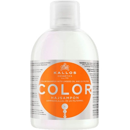 Șampon Kallos Color, ulei de in, protecție UV, 1000ml