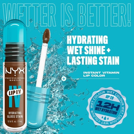 Luciu de buze, NYX, Lip IV, maro
