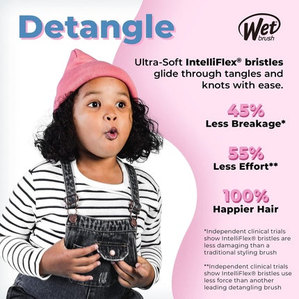 Perie detangler, Wet Brush, Original, albastru