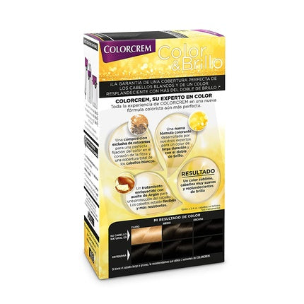 Vopsea de păr, Colorcrem Color & Brillo, N10 Intense Black