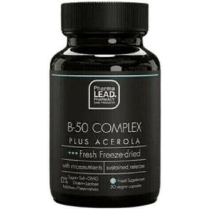 Supliment alimentar Pharmalead B-50 Complex Plus Acerola, 30 capsule