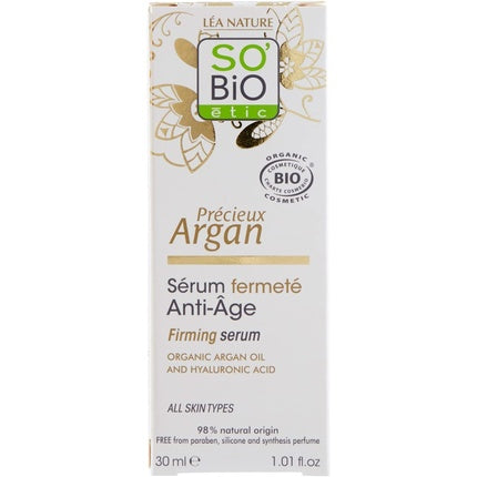 Serum Anti-îmbătrânire SO'BiO étic Précieux Argan 30ml