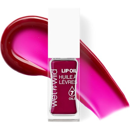 Wet 'N' Wild Tinted Lip Oil, Nourishing Non-Sticky Red Lip Gloss Powered By 7, 30 g