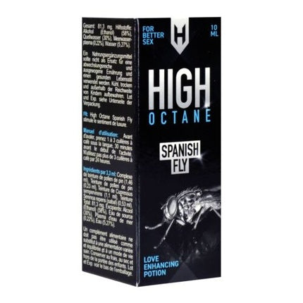 Aphrodisiac, High Octane, Spanish Fly 10ml, negru