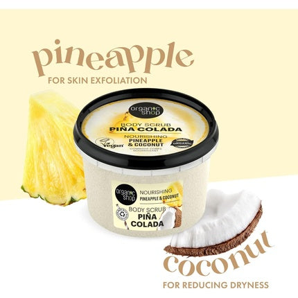 Exfoliant facial, Organic Shop, Pina Colada, 250ml