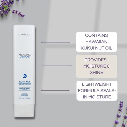 Balsam, L'Anza, Healing Moisture, nuci Kukui, 250ml
