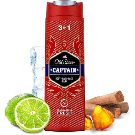 Gel de duș 3-in-1, Old Spice, Captain, 400ml