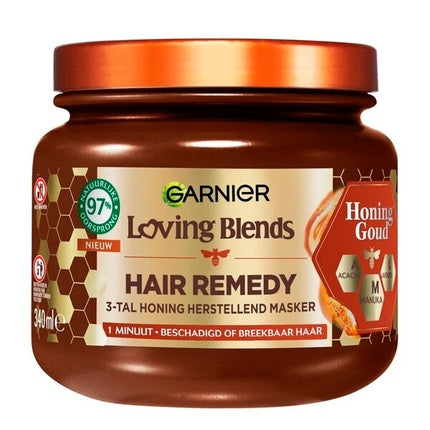 Mască de păr Garnier Loving Blends Honey Gold Hair Remedy, 340 ml