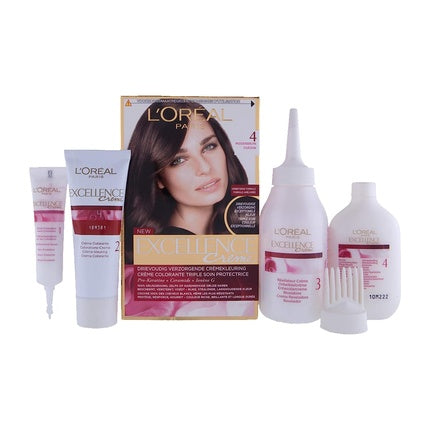 Vopsea de păr, L'Oreal Paris, Excellence Creme, Maro Mediu