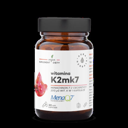 Supliment Vitaminic Aura Herbals Vitamin K2+MK7 30 Capsule