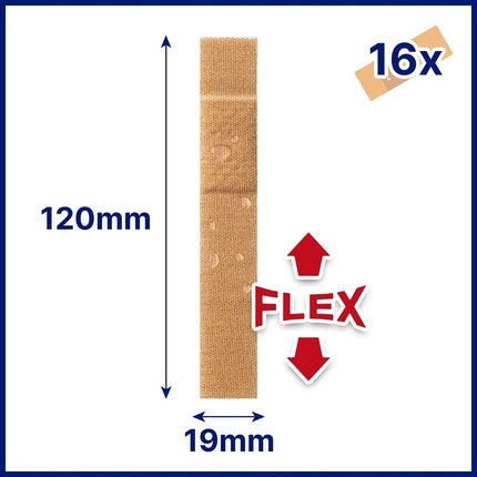Banda adezivă Hansaplast Elastic Finger Strips Extra Long, 16 buc